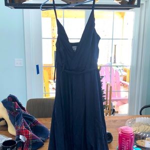 Hello Molly navy blue strappy dress, never worn. Mid length